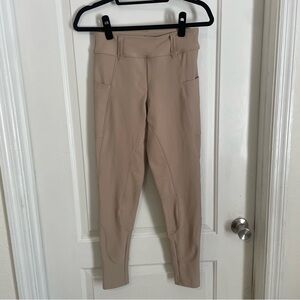 Tan Free Ride Equestrian Lux Hybrid Full Seat Breeches
